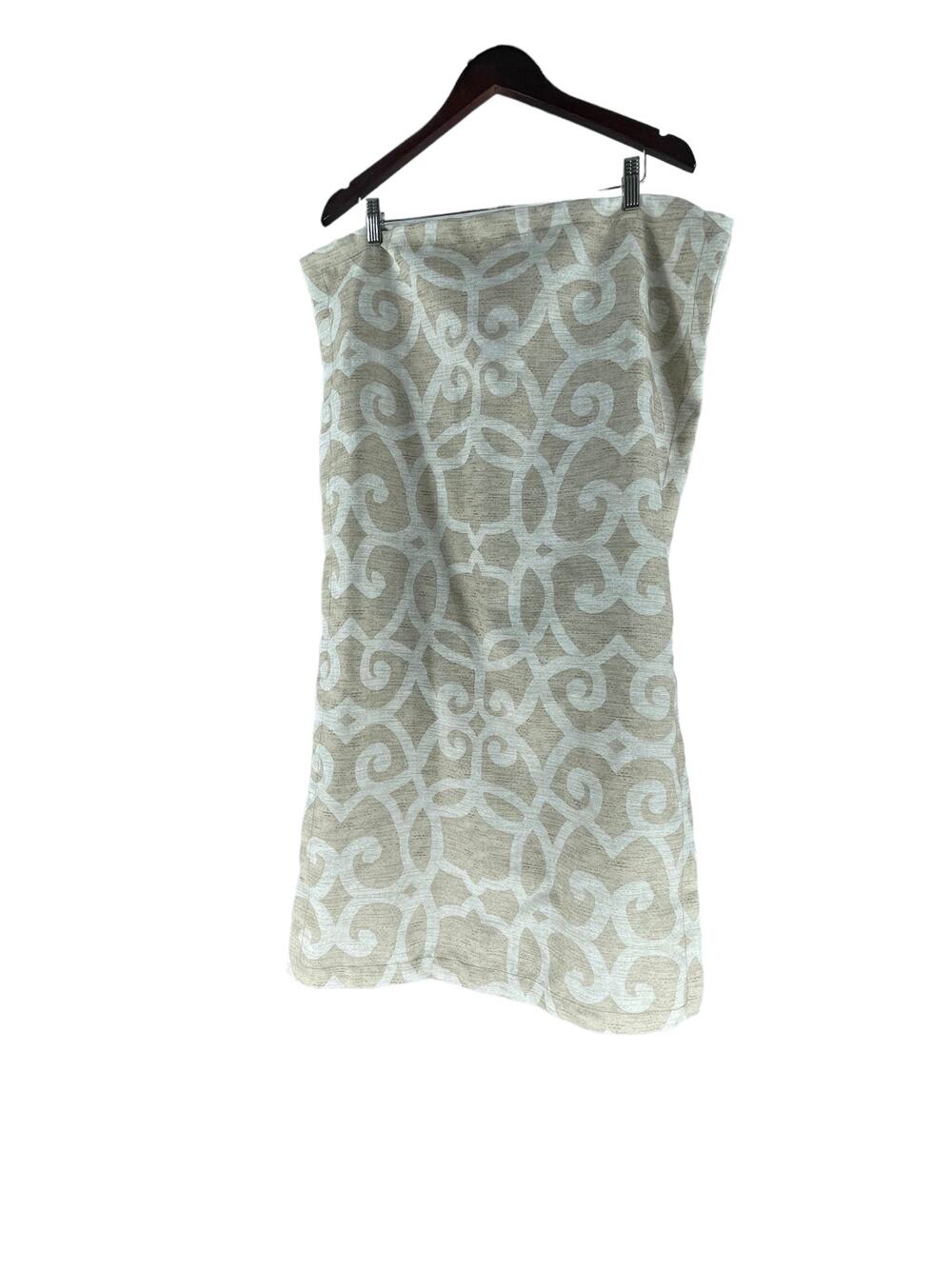 Beige White Printed King Sized Pillow Case 20" x 36"
